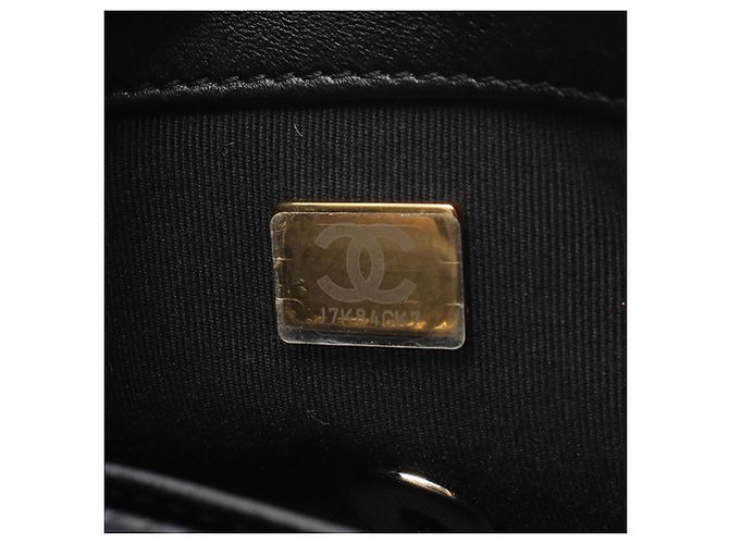Chanel Black Quilted Lambskin Whipstitch Single Flap Noir - vue 6