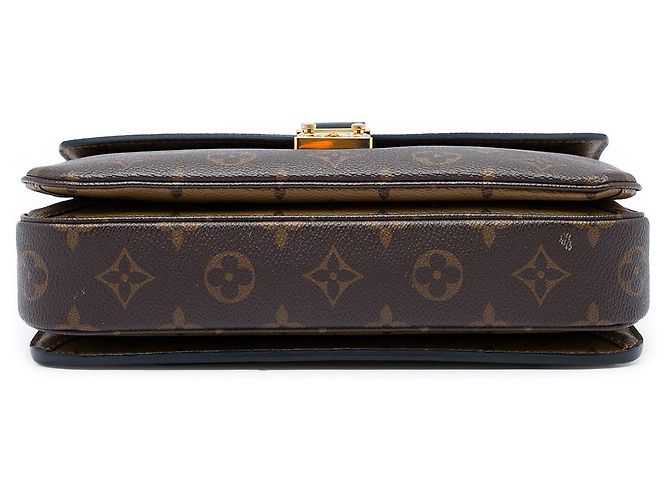 Louis Vuitton Brown Monogram Reverse Pochette Metis Castaño - vista 3