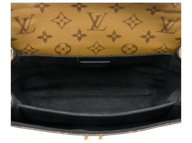 Louis Vuitton Brown Monogram Reverse Pochette Metis Castaño - vista 4