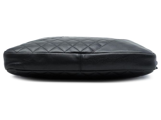Chanel Black Large Quilted Lambskin Cambon Ligne Crossbody Nero - vista 3