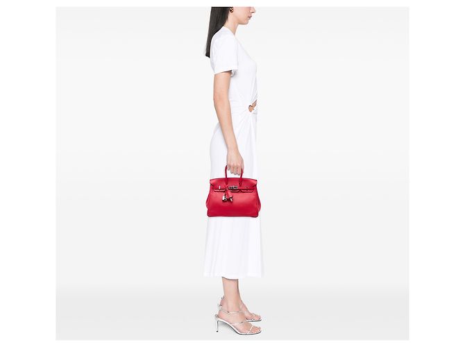 Hermès Red Swift Birkin Retourne 25 Rot - Ansicht 5