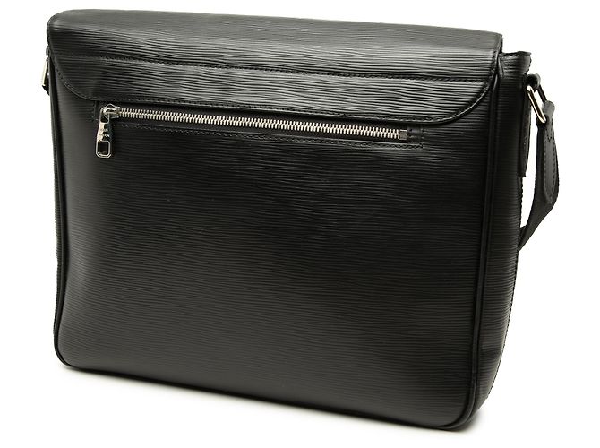 Louis Vuitton Black Epi Christopher Messenger Nero - vista 2