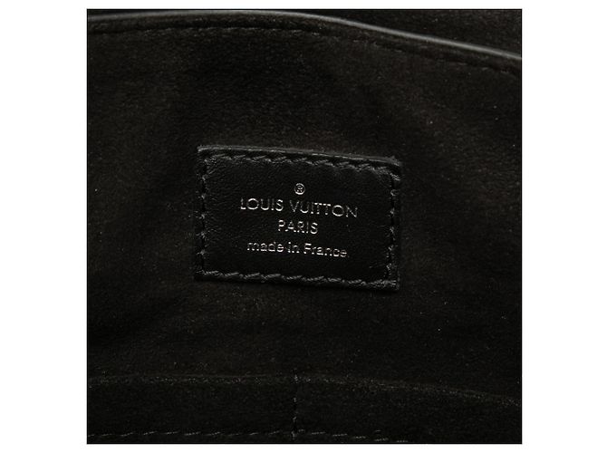 Louis Vuitton Black Epi Christopher Messenger Nero - vista 5