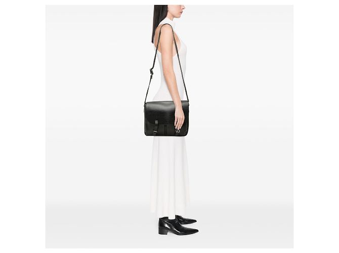 Louis Vuitton Black Epi Christopher Messenger Nero - vista 6