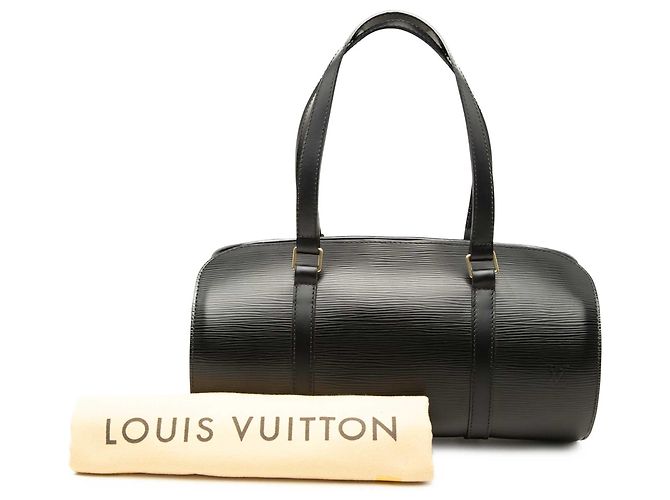 Louis Vuitton Black Epi Soufflot Nero - vista 7