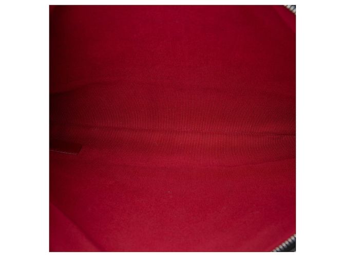 Chanel Pochette Gabrielle O Case Grande in Pelle di Vitello Invecchiata Nera Nero - vista 4