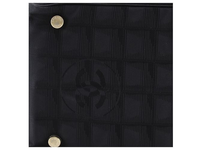 Chanel Black New Travel Line Nylon Tote Schwarz - Ansicht 14