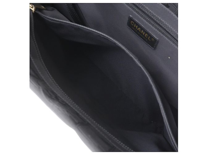Chanel Black New Travel Line Nylon Tote Schwarz - Ansicht 5