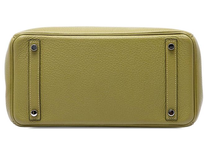 Hermès Green Clemence Birkin Retourne 30 Verde Verde oliva - vista 3