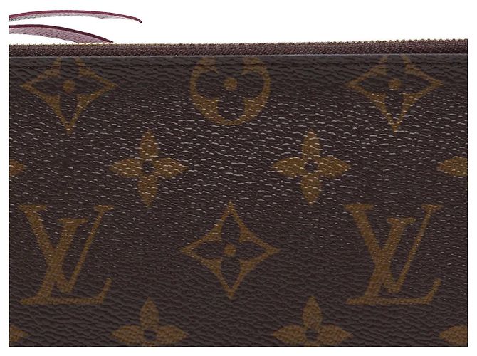 Louis Vuitton Brown Monogram Pochette Felicie Zippered Insert Marrone - vista 6