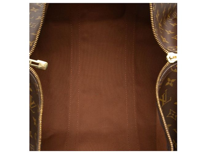 Louis Vuitton Brown Monogram Keepall Bandouliere 50 Marrone - vista 4