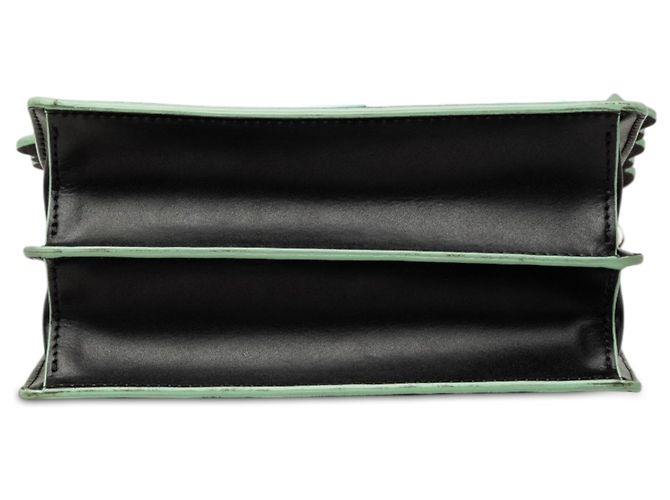 Borsa a tracolla Fendi Kan I Mini in pelle nera festonata e borchie in acrilico Nero - vista 3