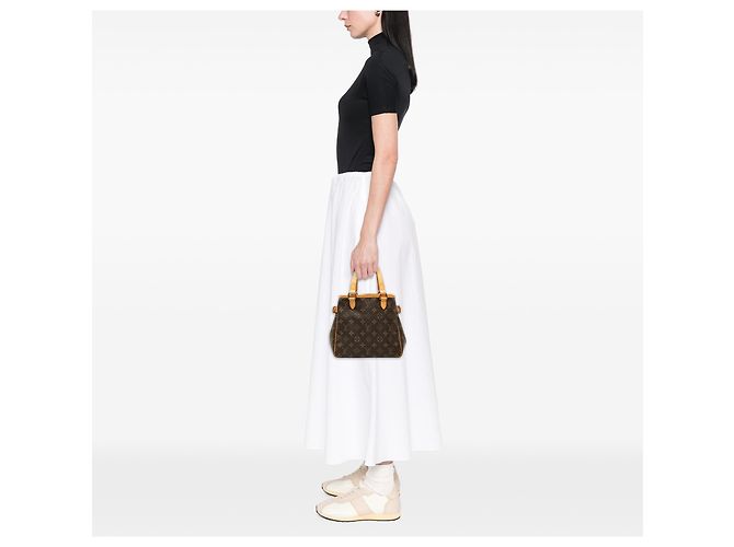 Louis Vuitton Brown Monogram Batignolles Vertical PM Castaño - vista 6