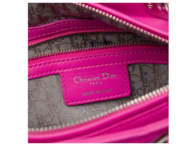 Autre Marque Dior Pink Medium Lambskin Cannage Lady Dior Rosa - vista 5