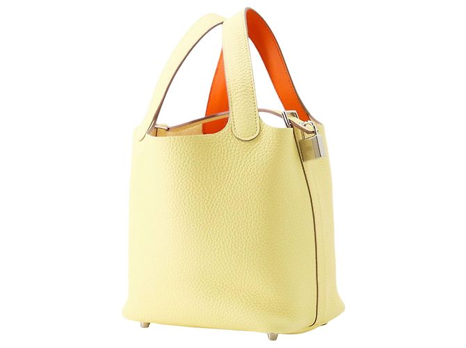 Hermès Yellow Clemence Picotin Lock 18 Gelb - Ansicht 2
