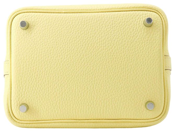 Hermès Yellow Clemence Picotin Lock 18 Gelb - Ansicht 3