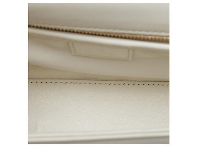 Bamboo Borsa a mano Gucci Diva Small in pelle di vitello bianca con manico in bambù Bianco - vista 4