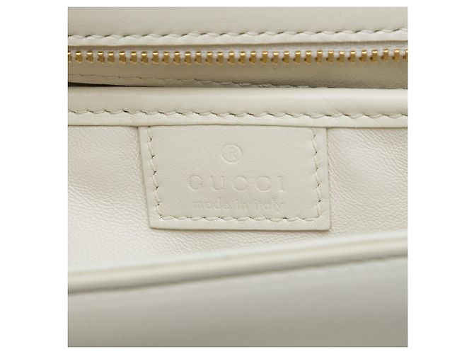 Bamboo Borsa a mano Gucci Diva Small in pelle di vitello bianca con manico in bambù Bianco - vista 5