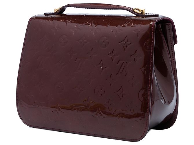 Louis Vuitton Red Monogram Vernis Miranda Rosso Bordò - vista 2