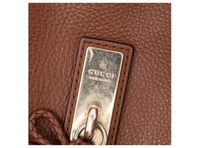 Borsa a patta Gucci Bella in tela GG beige - vista 5