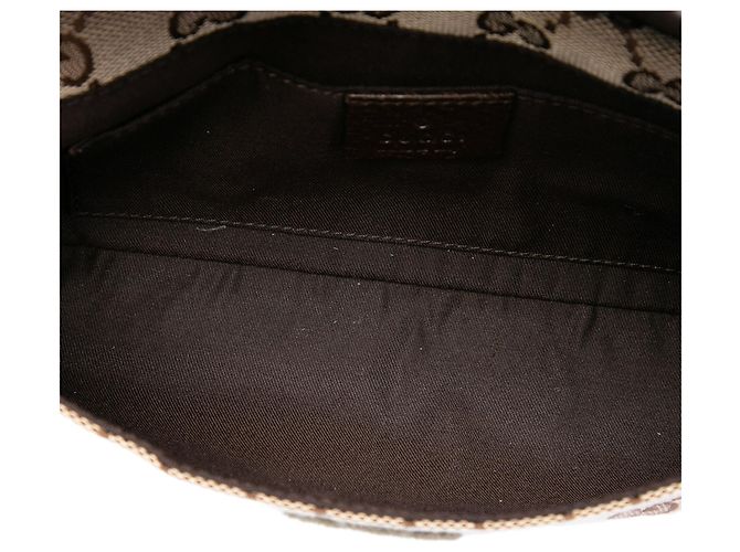 Borsa a tracolla Gucci in tela GG beige con Web - vista 6