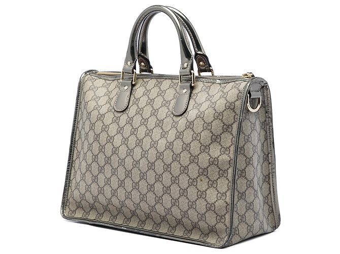 Borsa Satchel Gucci Beige GG Supreme - vista 2