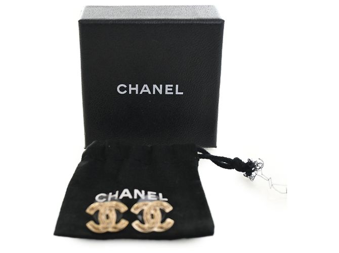 Chanel Gold CC vergoldete Ohrstecker Golden - Ansicht 6
