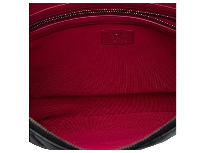 Chanel Pochette Gabrielle O Case Grande in Vitello Invecchiato Nero - vista 4