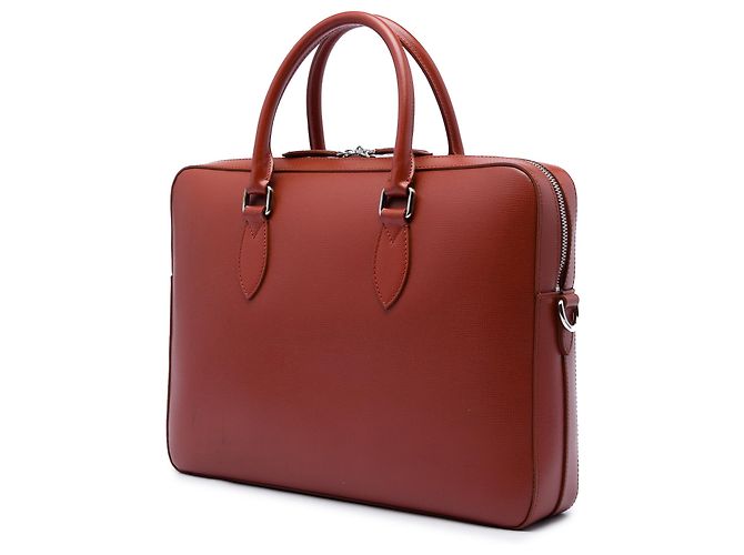 Borsa Business Barrow Burberry in pelle marrone - vista 2