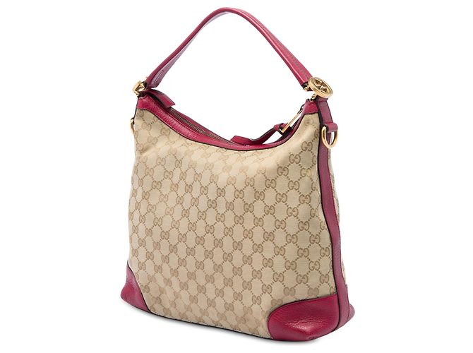 Gucci Beige Small GG Canvas Miss GG Hobo - vista 2