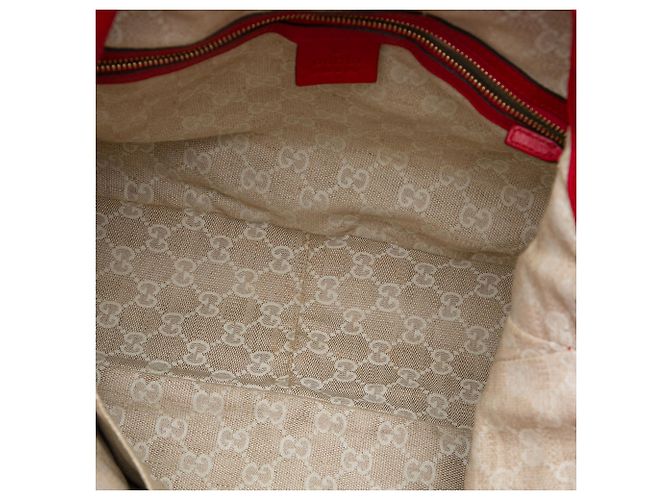 Bolsa Gucci Diana em couro de bezerro vermelho com bambu - vista 4