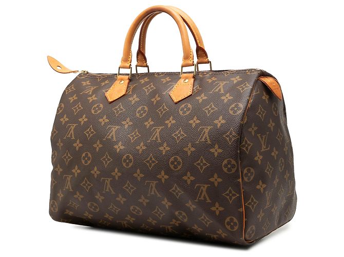 Louis Vuitton Brown Monogram Speedy 35 Marron - vue 2