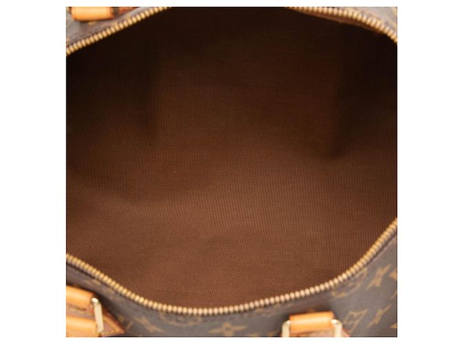 Louis Vuitton Brown Monogram Speedy 35 Marron - vue 4