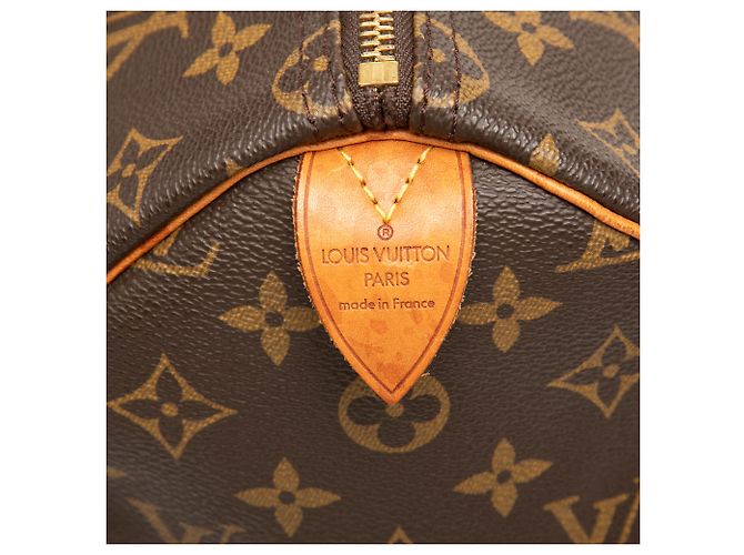Louis Vuitton Brown Monogram Speedy 35 Marron - vue 5