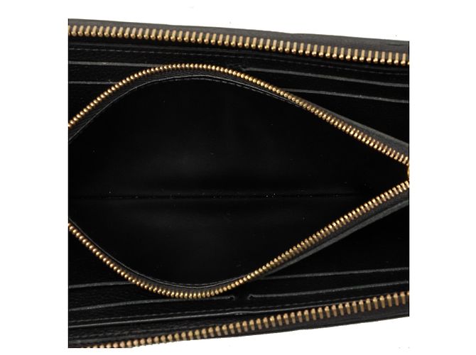 Cartera Louis Vuitton Black Monogram Empreinte Clemence Negro - vista 4