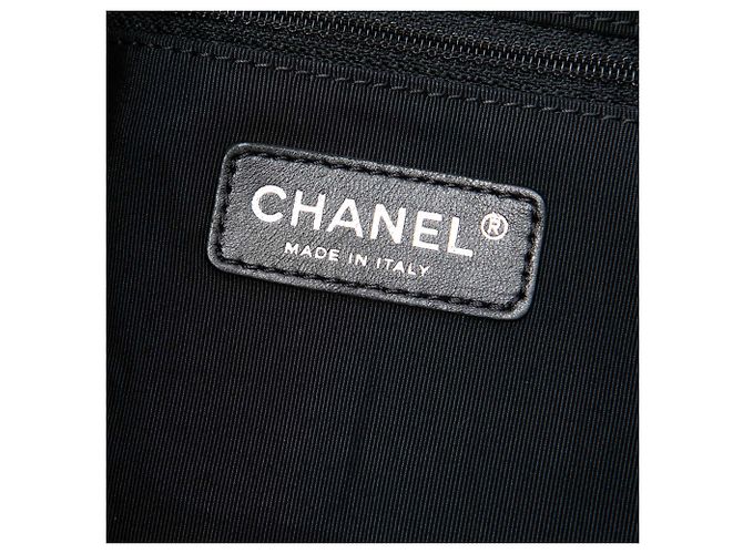 Borsa Tote Chanel Blue Large Quilted Denim Stretch Spirit Cabas - vista 5