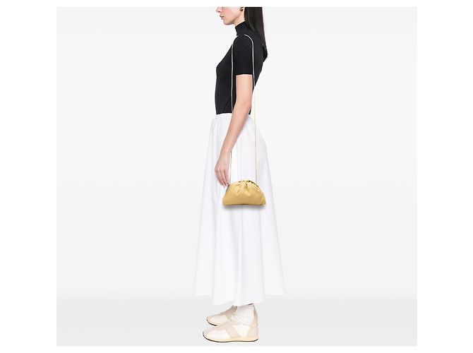 Bottega Veneta The Mini Pouch Crossbody in nappa gialla Giallo - vista 6
