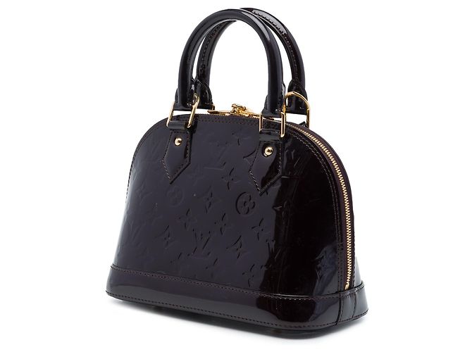 Louis Vuitton Purple Monogram Vernis Alma BB Porpora - vista 2