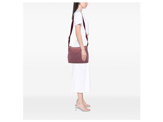 Autre Marque Borsa a tracolla Dior Red Diorissimo Trotter Canvas Rosso - vista 7