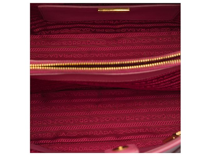 Bolsa Promenade Prada Pink Large Saffiano Lux Open Rosa - vista 4