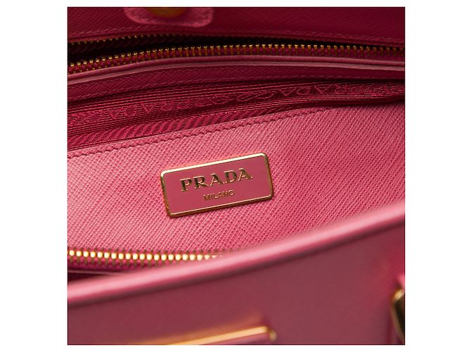 Bolsa Promenade Prada Pink Large Saffiano Lux Open Rosa - vista 5
