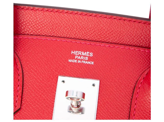 Hermès Red Epsom Birkin Retourne 30 Rosso - vista 5