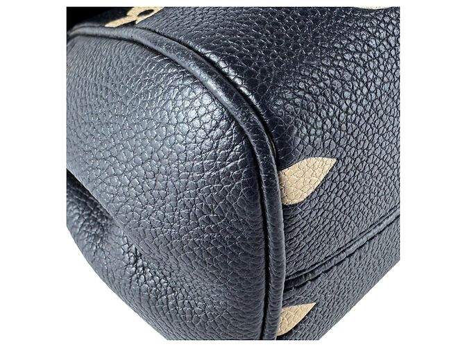 Louis Vuitton Monogram Empreinte Schultertasche Schwarz Beige - Ansicht 8