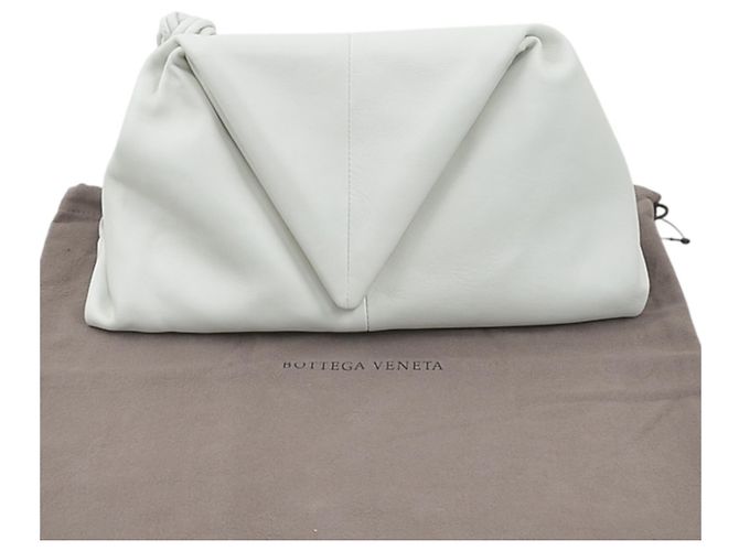 Borsa a pochette Triangle Bottega Veneta Bianco - vista 14