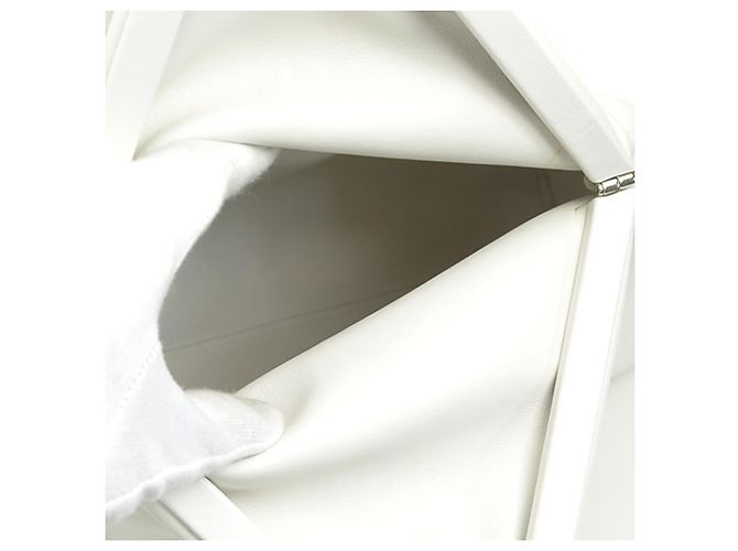Borsa a pochette Triangle Bottega Veneta Bianco - vista 6