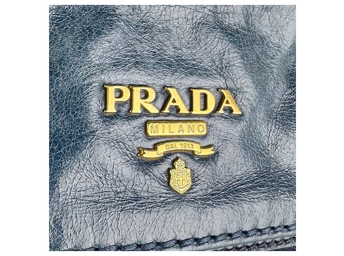 Borsa a tracolla Prada in pelle Verde - vista 10