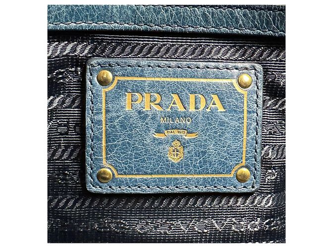 Borsa a tracolla Prada in pelle Verde - vista 13