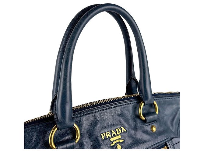 Borsa a tracolla Prada in pelle Verde - vista 9