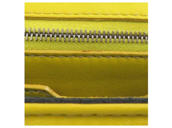 Borsa a tracolla in pelle Fendi Marrone Giallo - vista 7