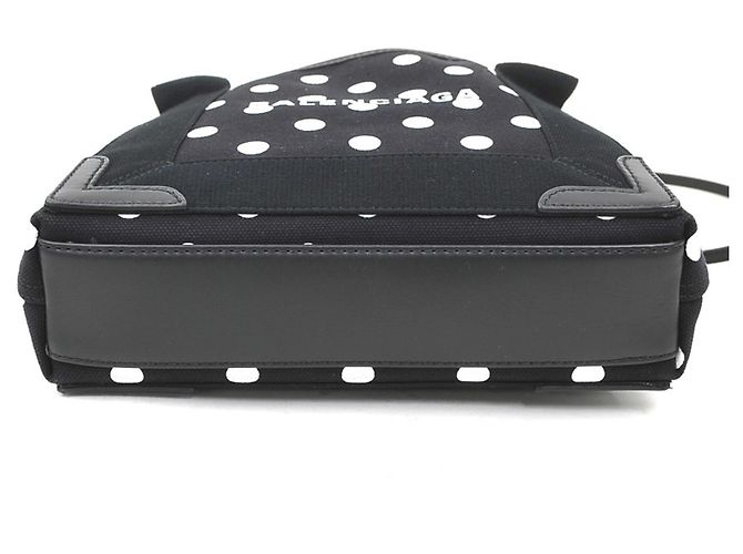 Borsa Balenciaga Cabas XS Navy Nero Bianco - vista 4